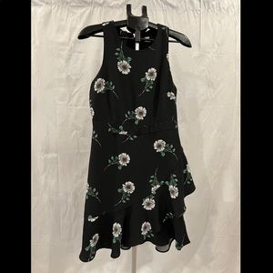 Banana Republic - Daisy Print, Ruffle, Faux Wrap Dress, Size 6